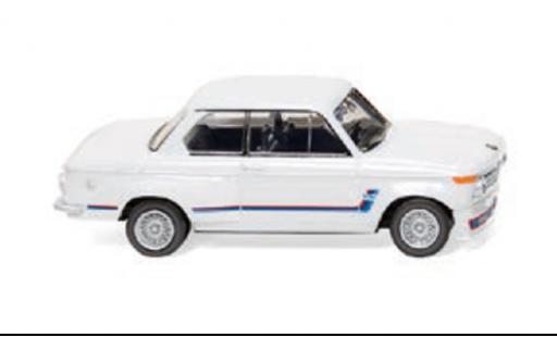 Bmw 2002 1/87 Wiking Turbo bianco 1973 modellino in miniatura