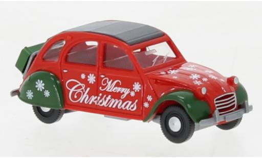 Citroen 2CV 1/87 Wiking Merry Christmas 1963 modellino in miniatura