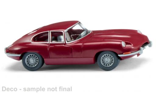 Jaguar E-Type 1/87 Wiking rosso foncé modellino in miniatura