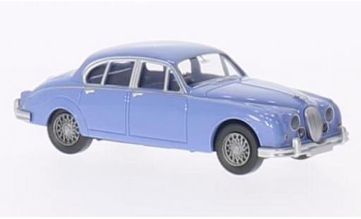 Jaguar MK 1/87 Wiking II blu clair modellino in miniatura