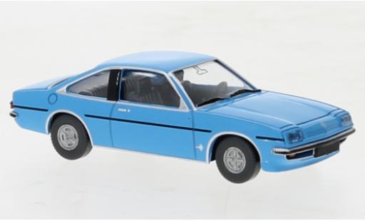 Opel Manta 1/87 Wiking B blu clair 1975 modellino in miniatura