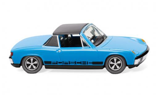 Porsche 914 1/87 Wiking Volkswagen blu clair 1969 modellino in miniatura