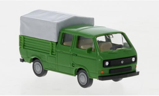 Volkswagen T3 1/87 Wiking Doppelkabine verde 1979 modellino in miniatura